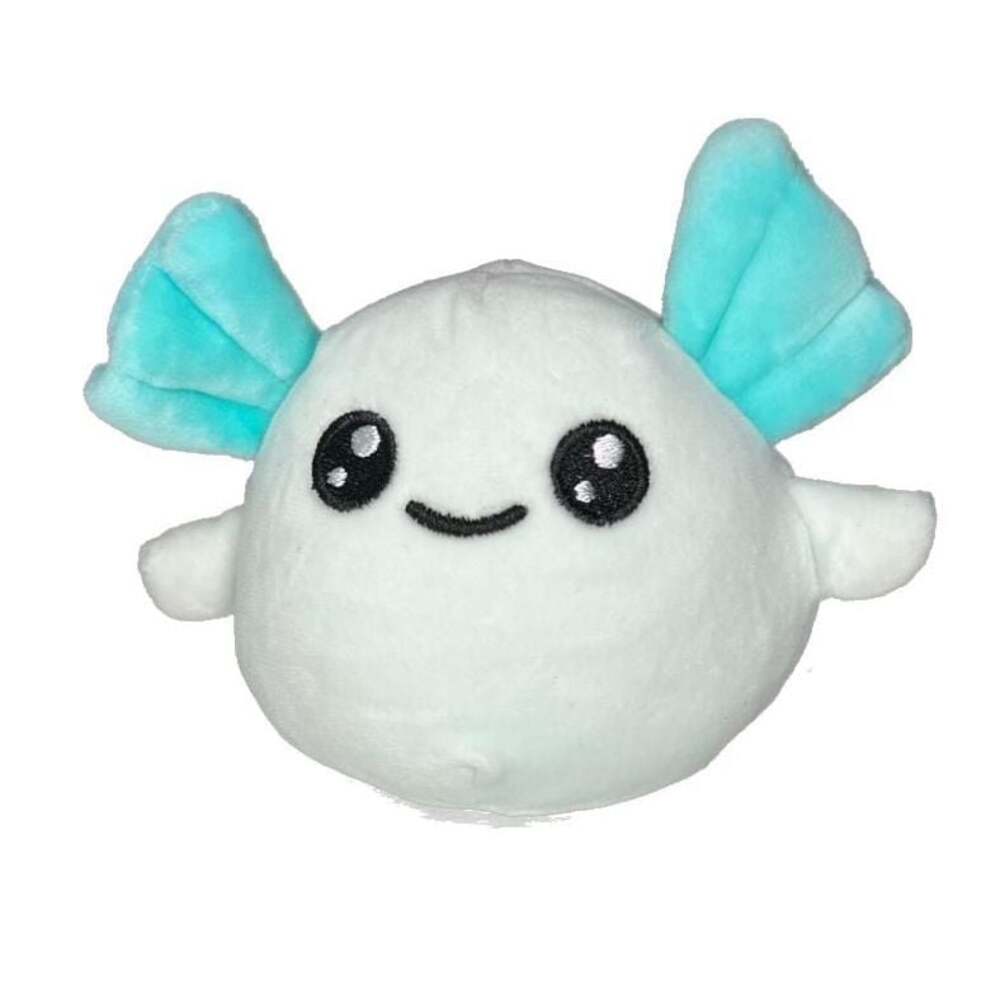 NUKBIL Mini Axolotl Plush Stuffed Animal Toy - Blue/White